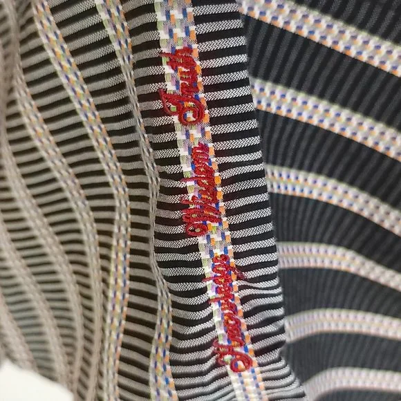 Robert Graham Shirt Men's Large Classic Fit Multicolor Stripes Button Front - Picture 10 of 12